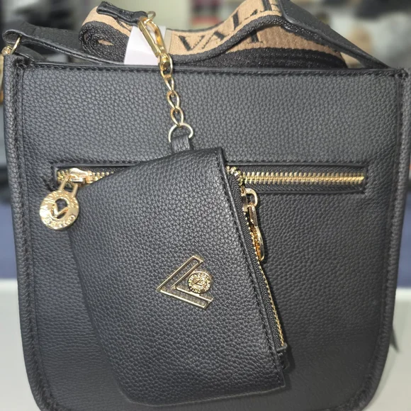 Valentino Orlandi Black Leather Crossbody Bag